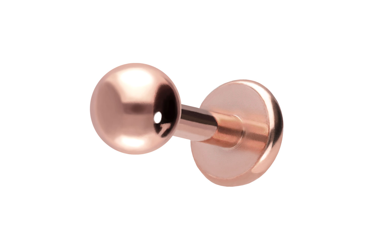 Titan Labret Piercing mit Innengewinde